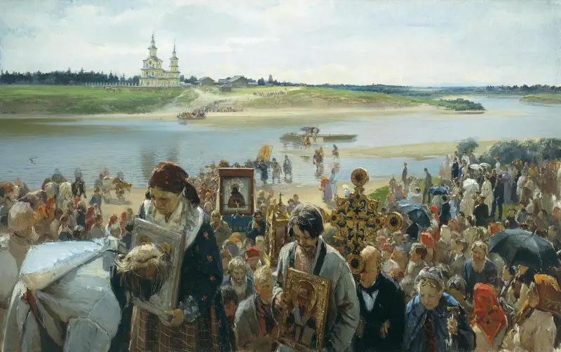 Procession de Pâques par Illarion Pryanishnikov
